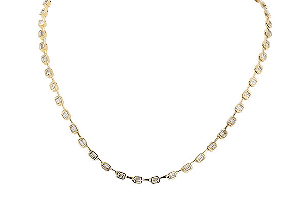 B301-22859: NECKLACE 2.05 TW BAGUETTES (17 INCHES)