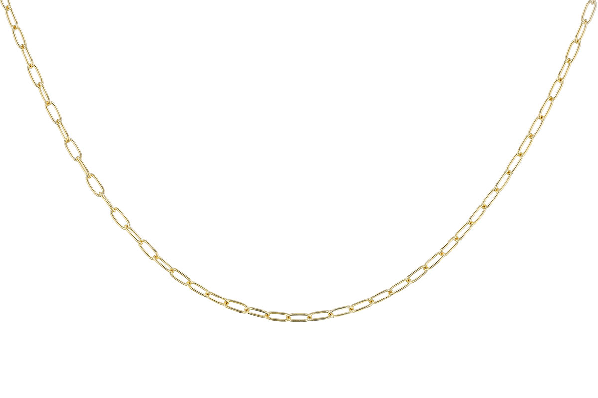 B301-23787: PAPERCLIP SM (18", 2.40MM, 14KT, LOBSTER CLASP)